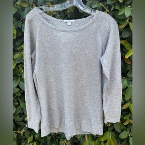 James Perse Heather Gray Crewneck Sweatshirt